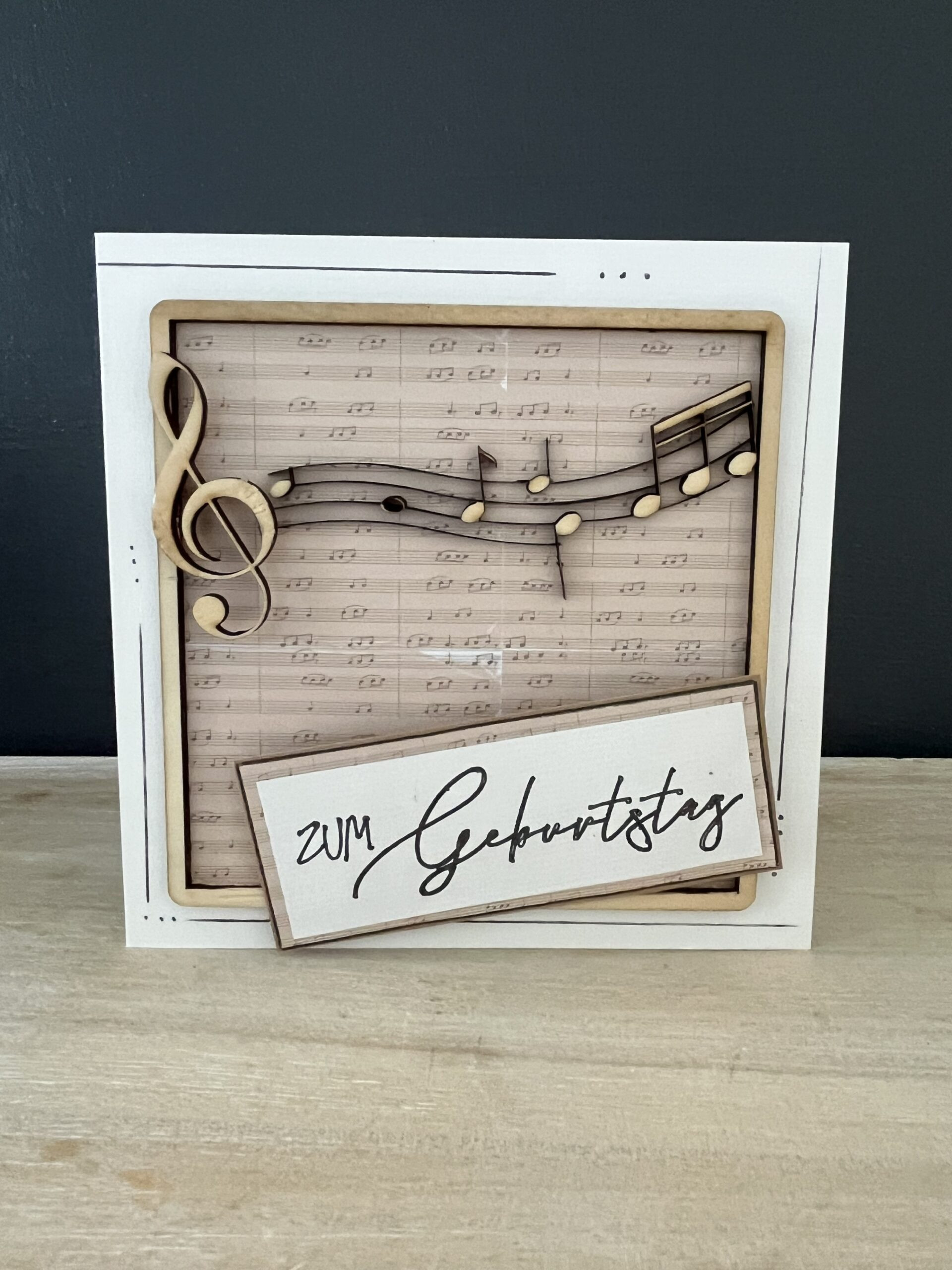 Karte_zum Geburtstag Musik-Noten