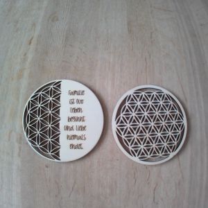 Lebensblume mit oder ohne Spruch